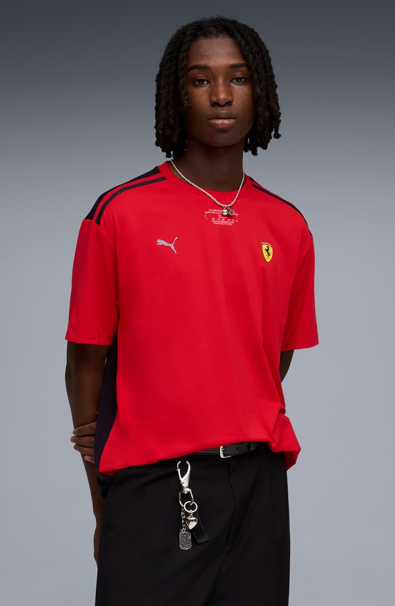 PUMA Scuderia Ferrari Cloudspun Performance T-Shirt, Alternate, color, Rosso Corsa