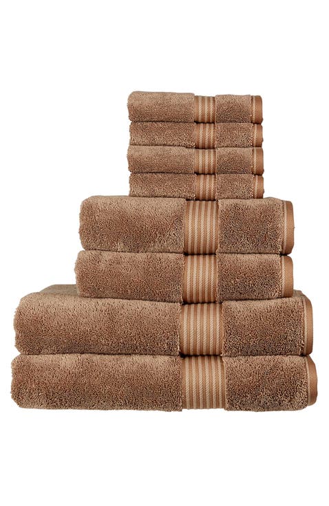 Supreme Hygro Luxury 100% Supima Cotton 8 Piece Towel Set