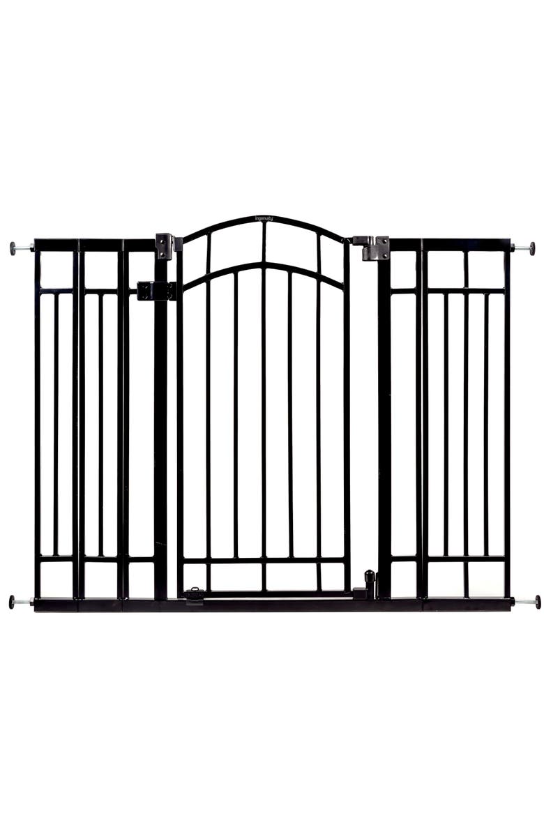 INGENUITY The Doorway 48W Series Pet and Baby Gate, Main, color, Black