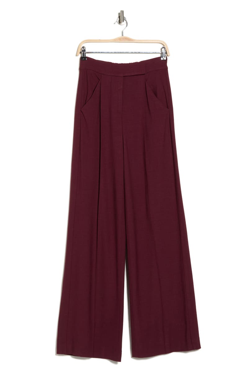 Veronica Beard Marbeau Wide Leg Pants, Alternate, color, Port