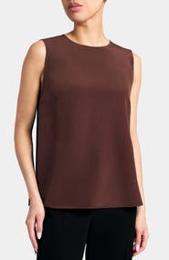 Santorelli Demi Sleeveless Top in Silk Charmeuse