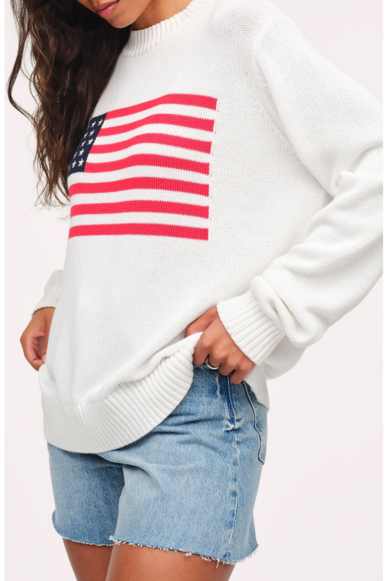 Americana Graphic Sweater, Alternate, color, FLAG