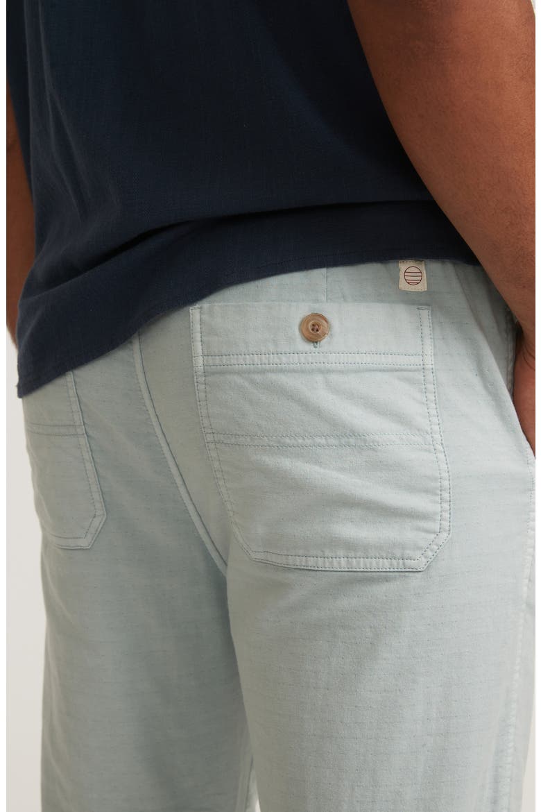 Saturday Slim Straight Leg Stretch Cotton Beach Pants, Alternate, color, LIGHT BLUE
