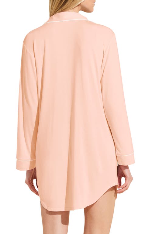 Eberjey Gisele Jersey Knit Sleep Shirt In Pink
