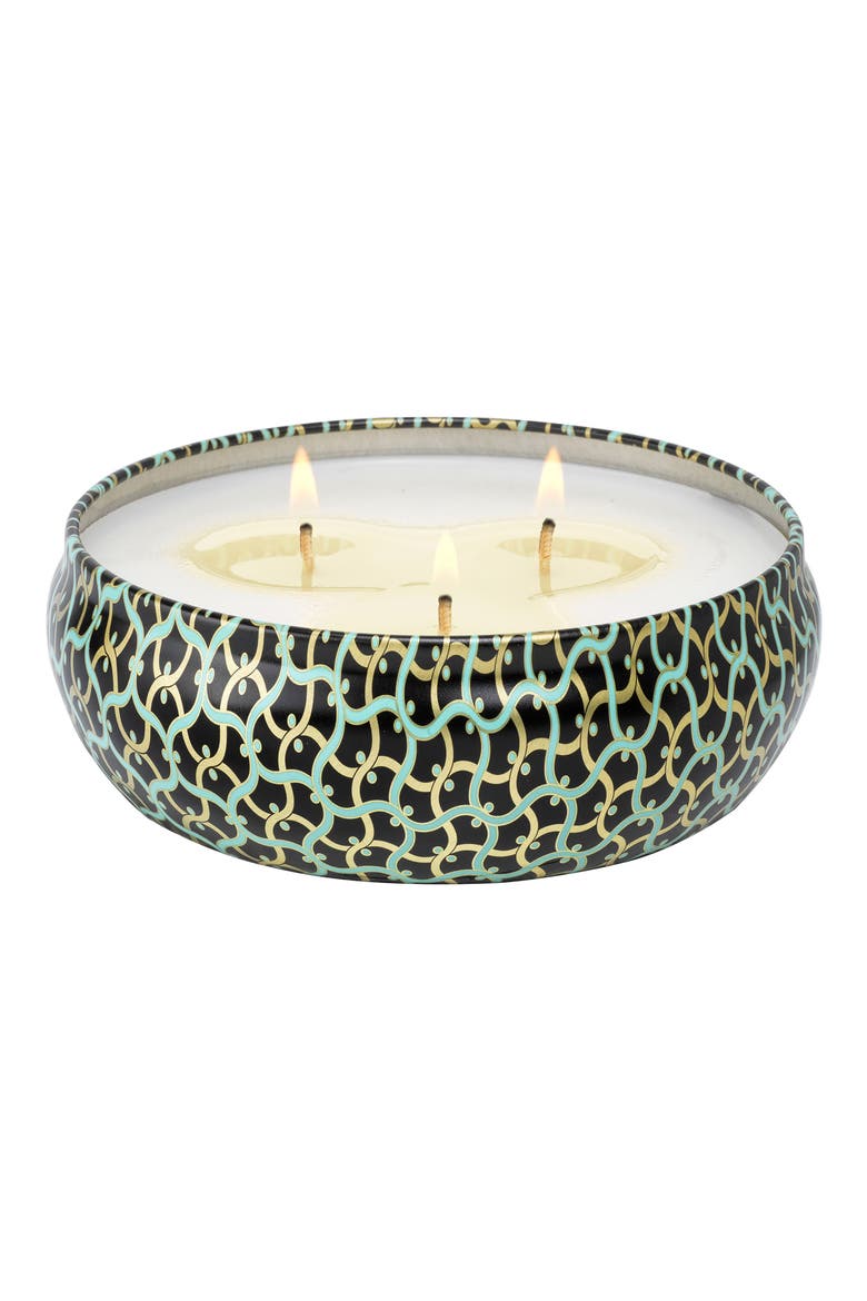 French Linen Three-Wick Tin Candle, Alternate, color, FRENCH LINEN