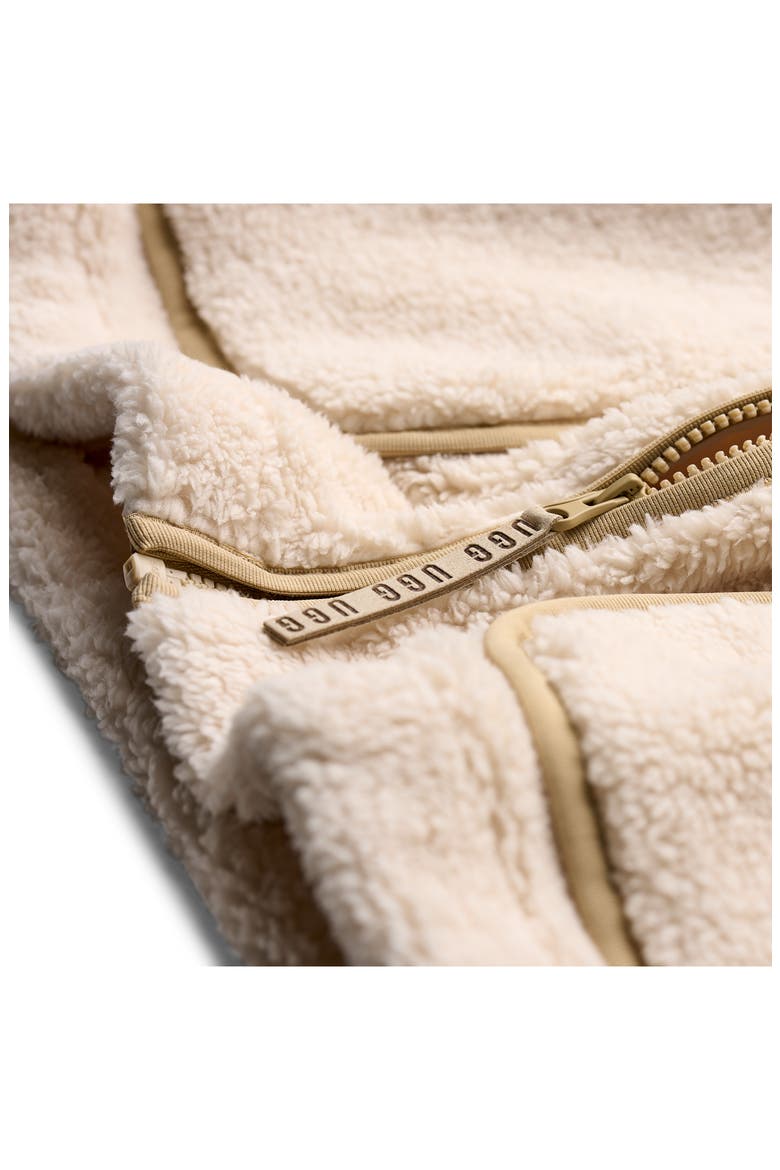 Mariella UGGfluff Zip Hoodie, Alternate, color, CREAM