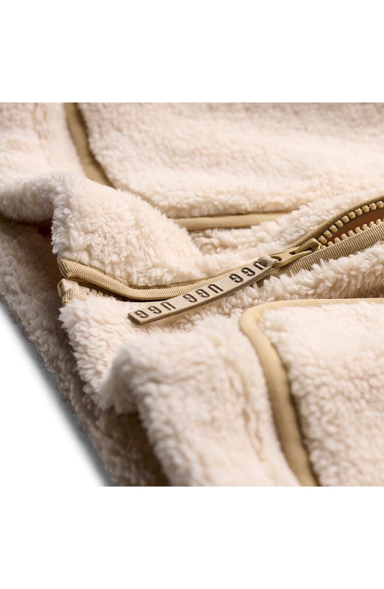 UGG<sup>®</sup> Mariella UGGfluff Zip Hoodie, Alternate, color, Cream