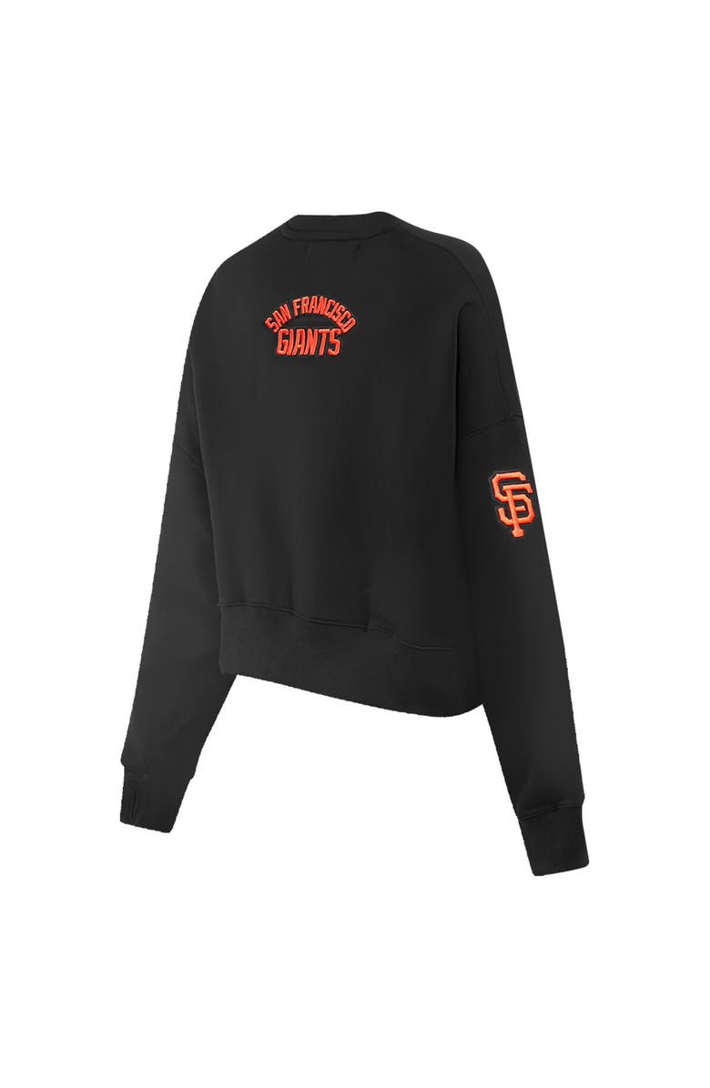 PRO STANDARD Women's Pro Standard Black San Francisco Giants Painted Sky Pullover Sweatshirt, Alternate, color, Black