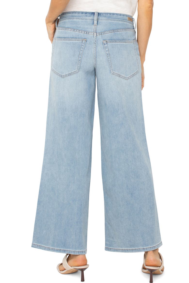 High Waist Wide Leg Jeans, Alternate, color, LAS VIRGENES