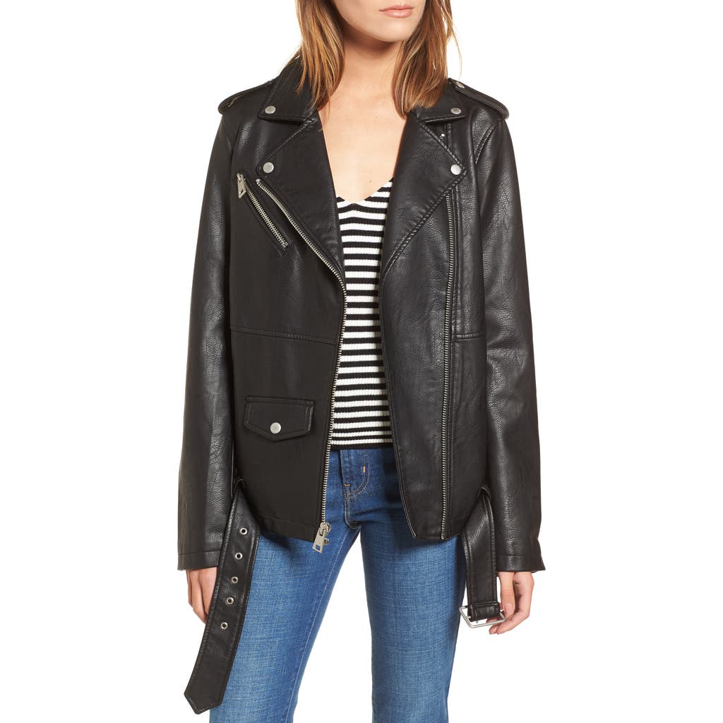 Levi's® Faux Leather Moto Jacket In Black