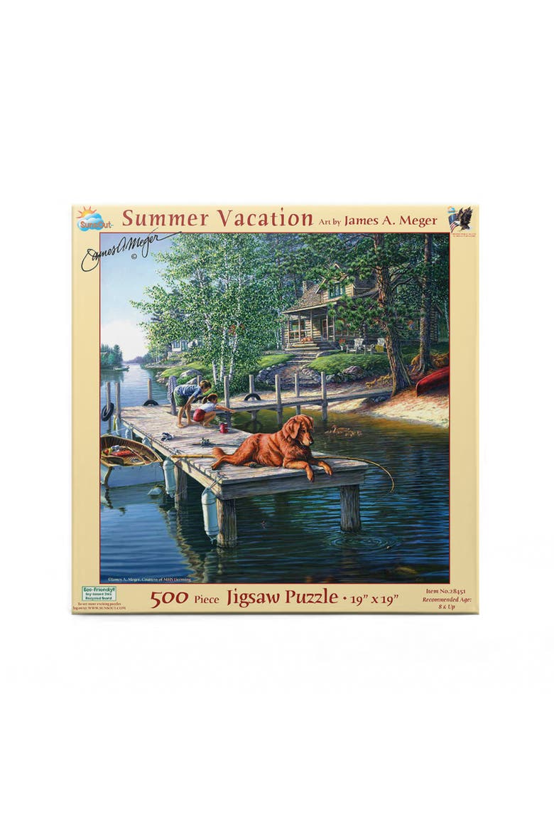 Summer Vacation 500 piece Jigsaw Puzzle for Adults, Alternate, color, Multicolor