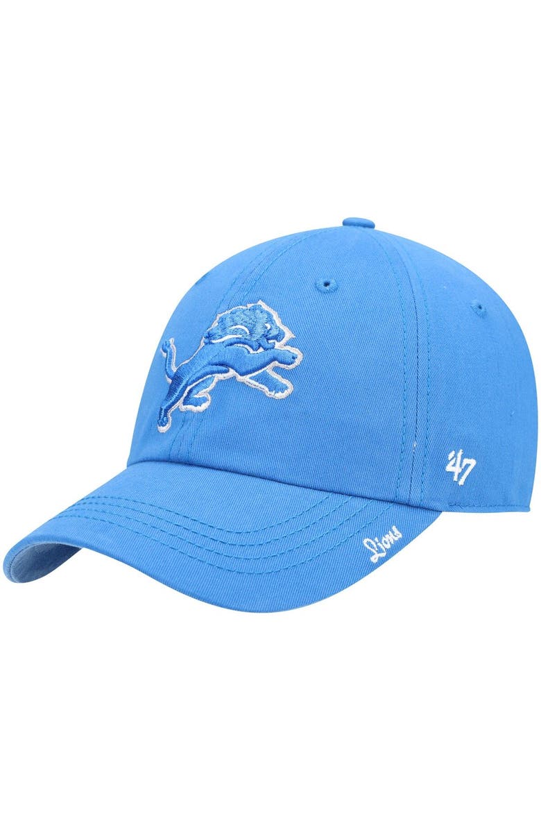 '47 Women's '47 Blue Detroit Lions Miata Clean Up Secondary Adjustable Hat, Main, color, Blue