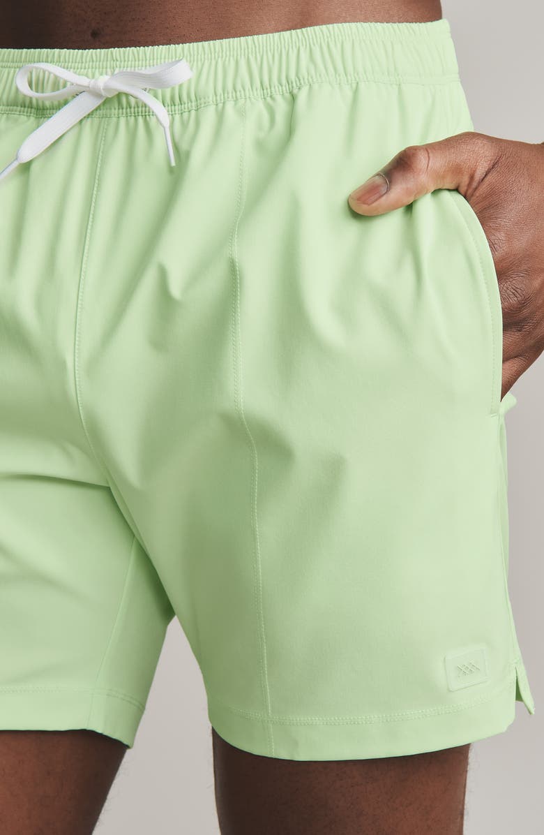 Rhone 5.5-Inch Water Repellent Swim Trunks, Alternate, color, Spearmint