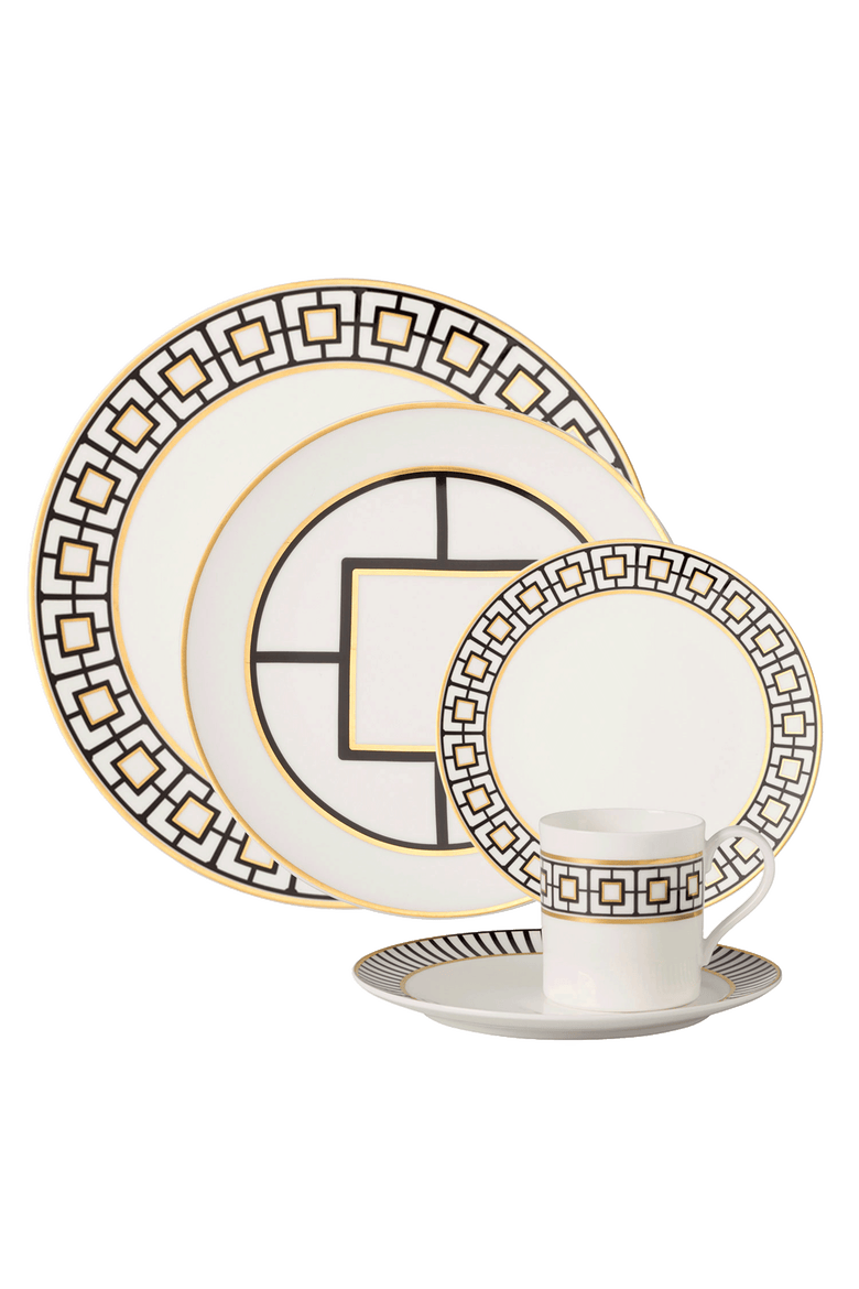MetroChic 5 Piece Place Set, Main, color, white