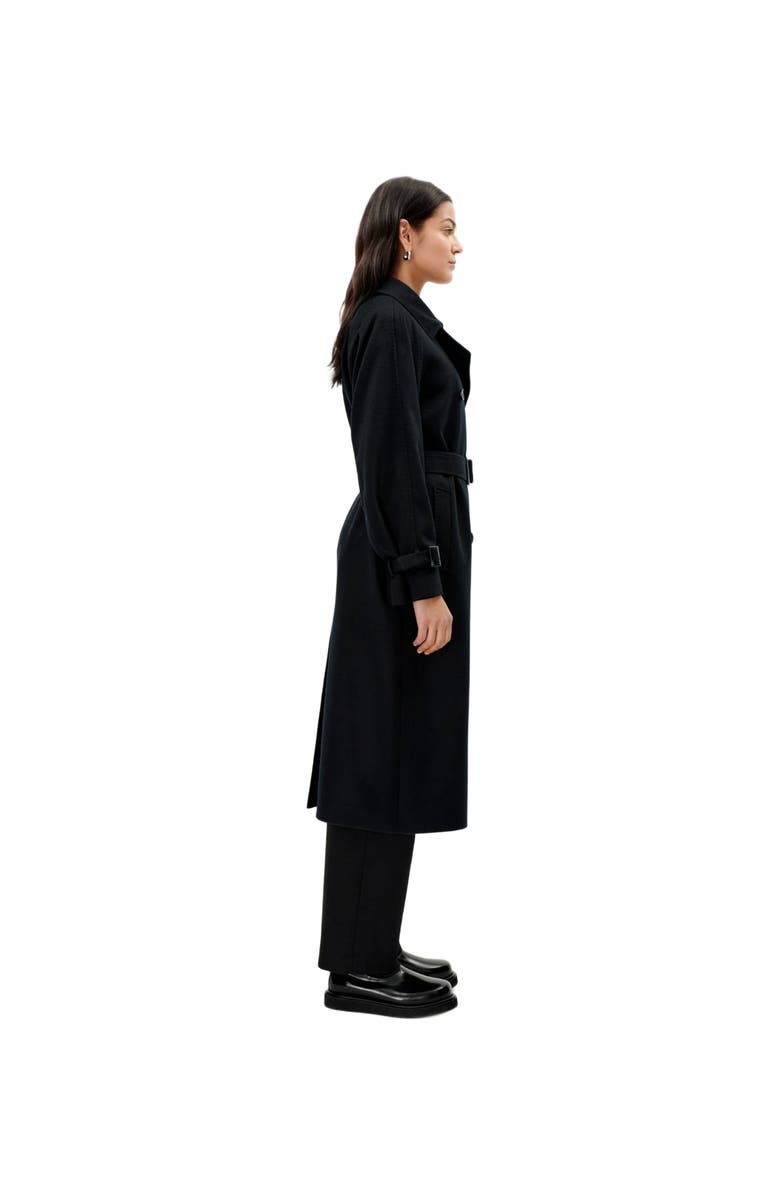 GOBI Mongolian Cashmere Double Breasted Cashmere Trench Coat, Alternate, color, 