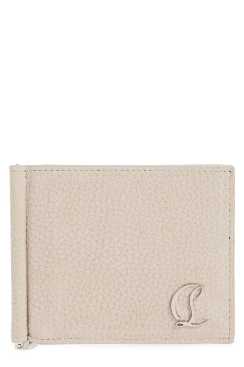 Mooncrest Leather Bifold Wallet with Money Clip, Main, color, BG3E-BEIGE/ SILVER