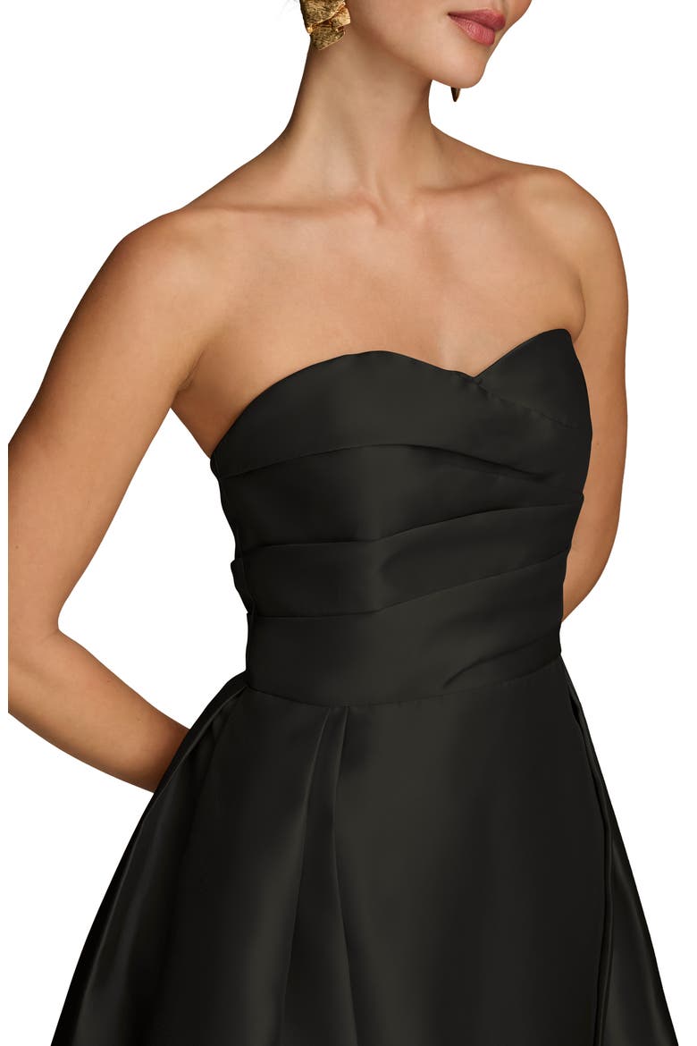 Strapless Gown, Alternate, color, BLACK