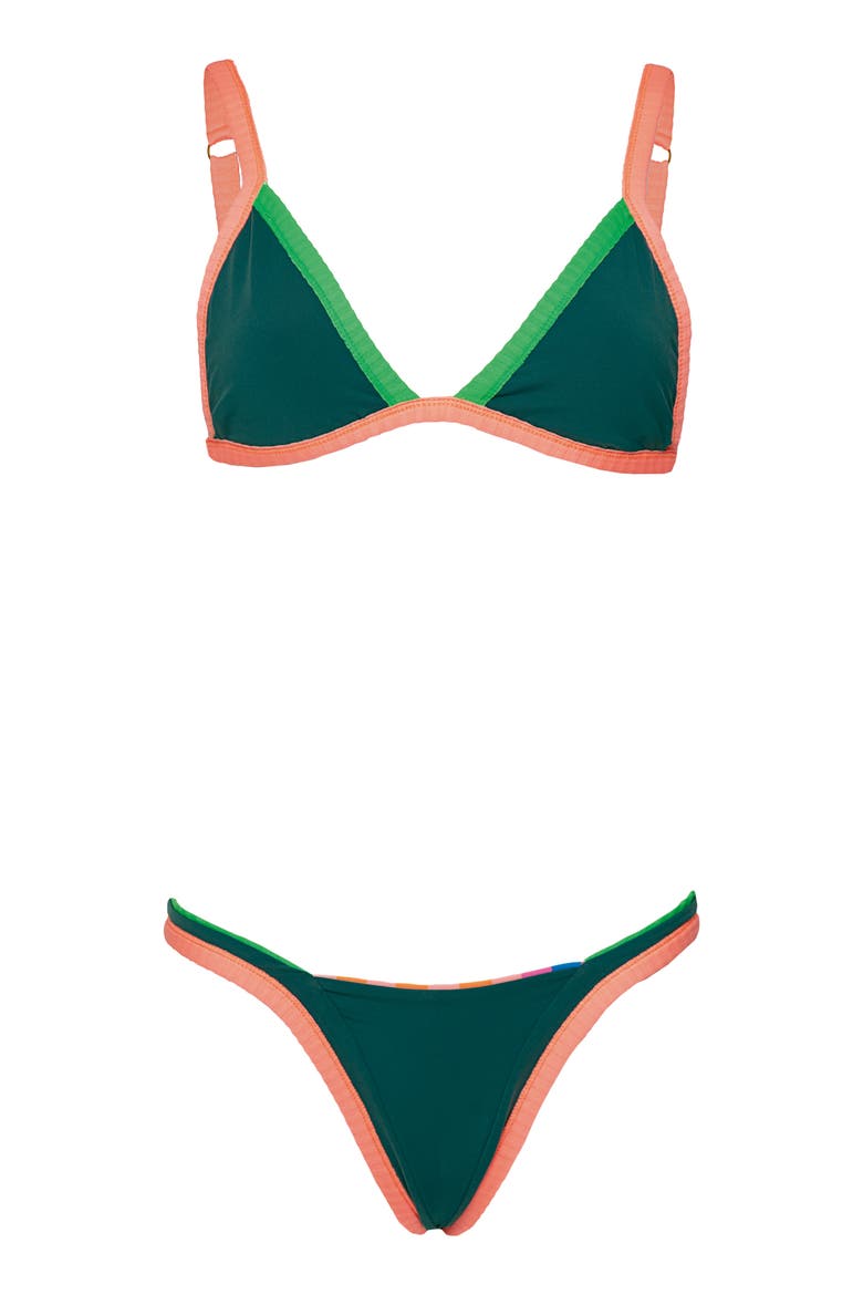Trinity Reversible Bikini Bottoms, Alternate, color, BLUE
