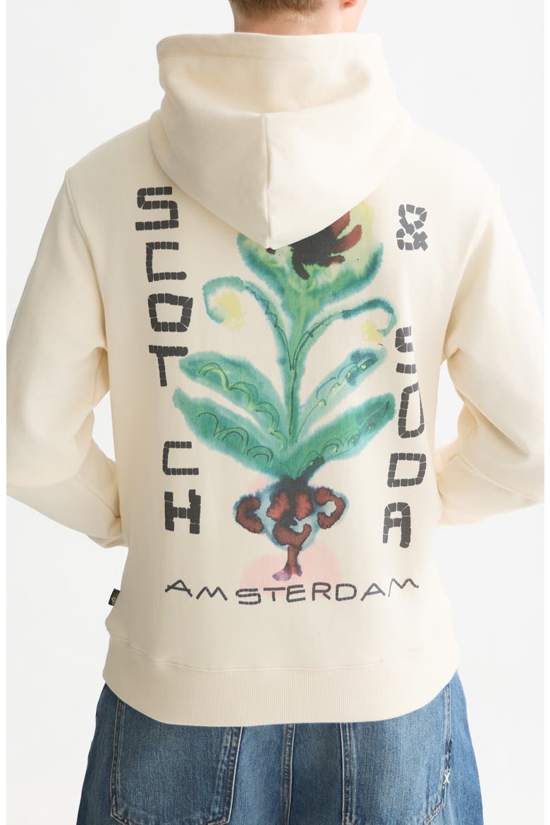 Graphic Cotton Hoodie, Alternate, color, EGGNOG
