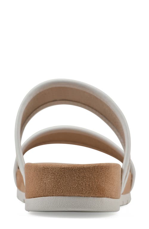 Cliffs By White Mountain Tropical Slide Sandal In White Smooth
