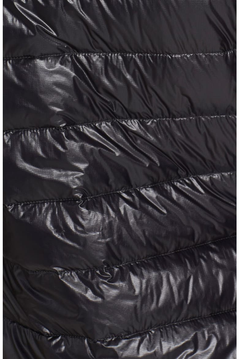 Hybridge Lite Hooded Packable Down Coat, Alternate, color, BLACK