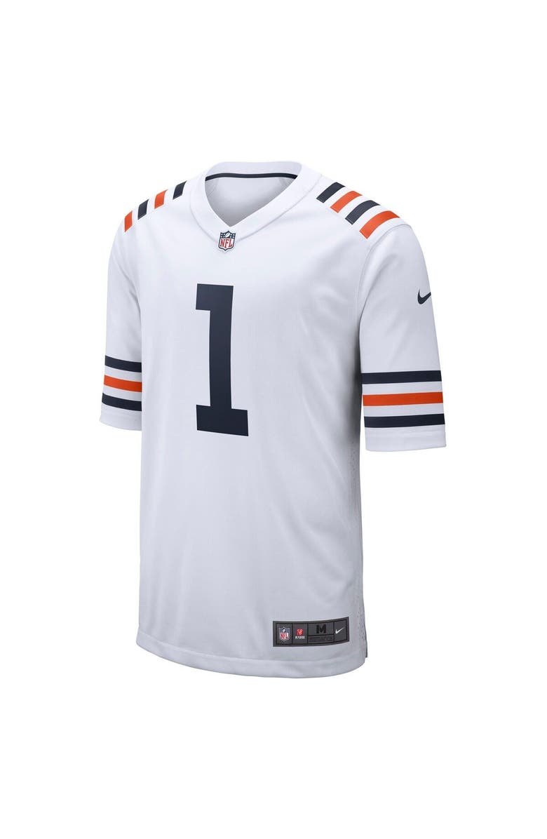 Nike Men's Nike Justin Fields White Chicago Bears Alternate Game Jersey, Alternate, color,