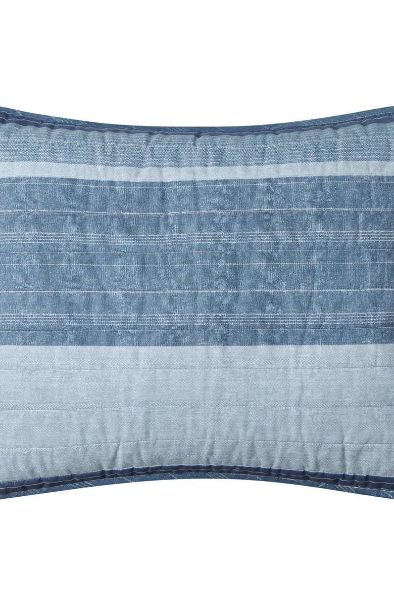 Nautica Ridgeport Open Dark Blue Quilt Set, Alternate, color, Blue