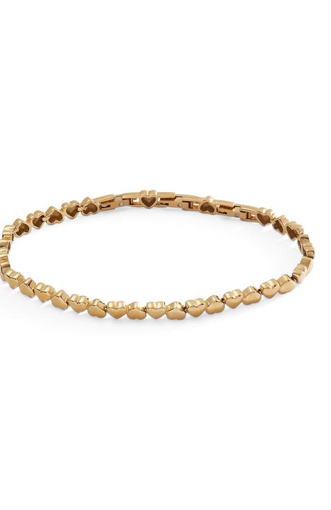 Heart Tennis Bracelet