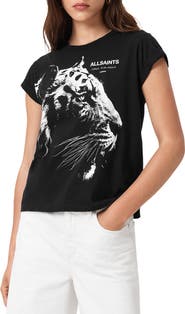 AllSaints Ivana Anna Tiger Graphic T-Shirt