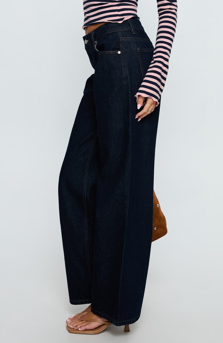 Princess Polly Ellanor Low Rise Straight Leg Jeans, Alternate, color, Indigo Blue