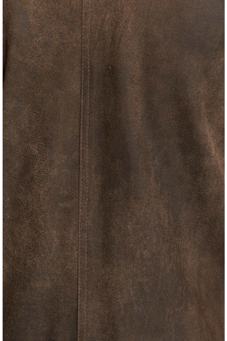 Suede Moto Jacket, Alternate, color, FRONTIER/ COCOA