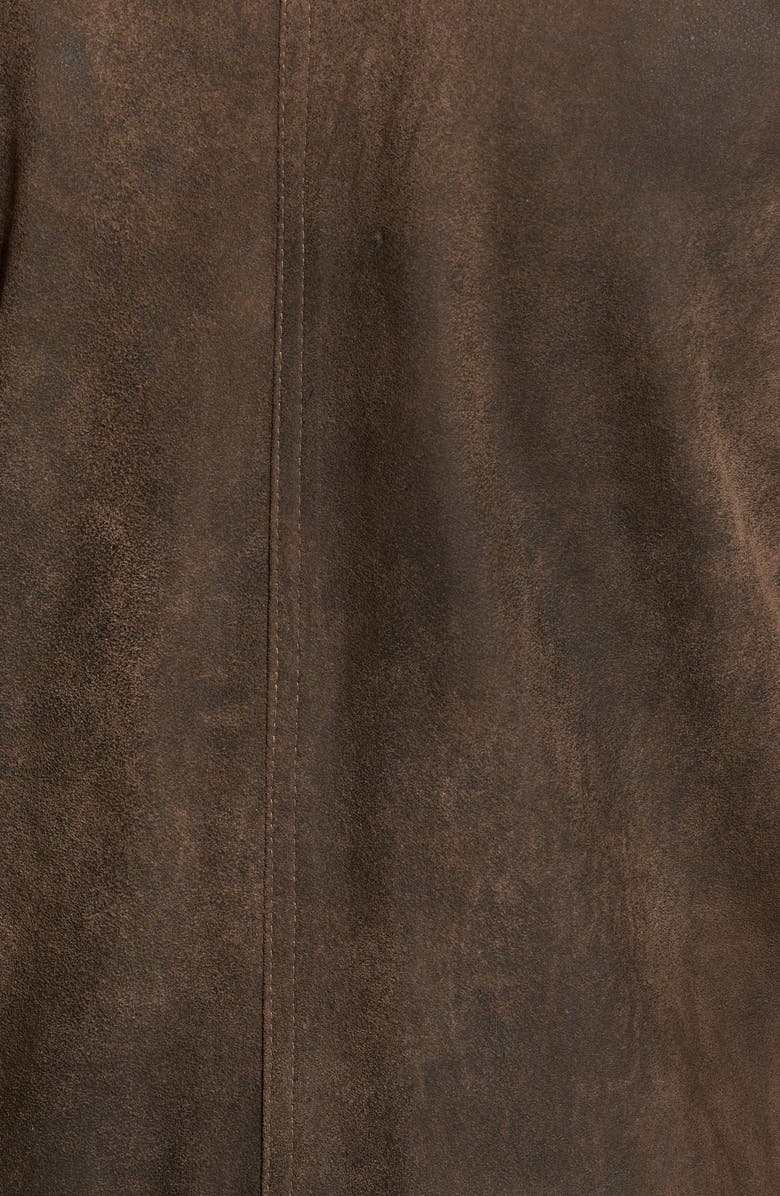 Remy Leather Suede Moto Jacket, Alternate, color, Frontier/ Cocoa