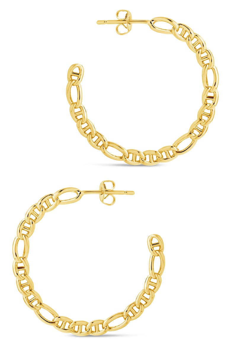 Rylan Hoop Earrings, Alternate, color, GOLD