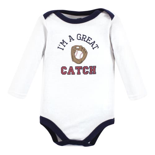 Hudson Baby Essential Long-sleeve Cotton Bodysuit Triple Set