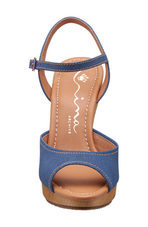 Nina Rock Sandal In Denim