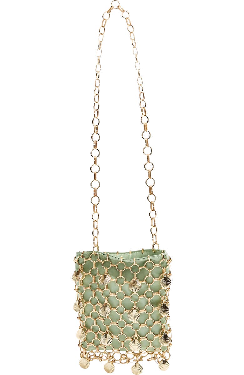 Topshop Shell Cage Mini Bag, Alternate, color,