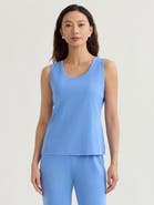 Misook Double Scoop Neck Mylana Knit Tank