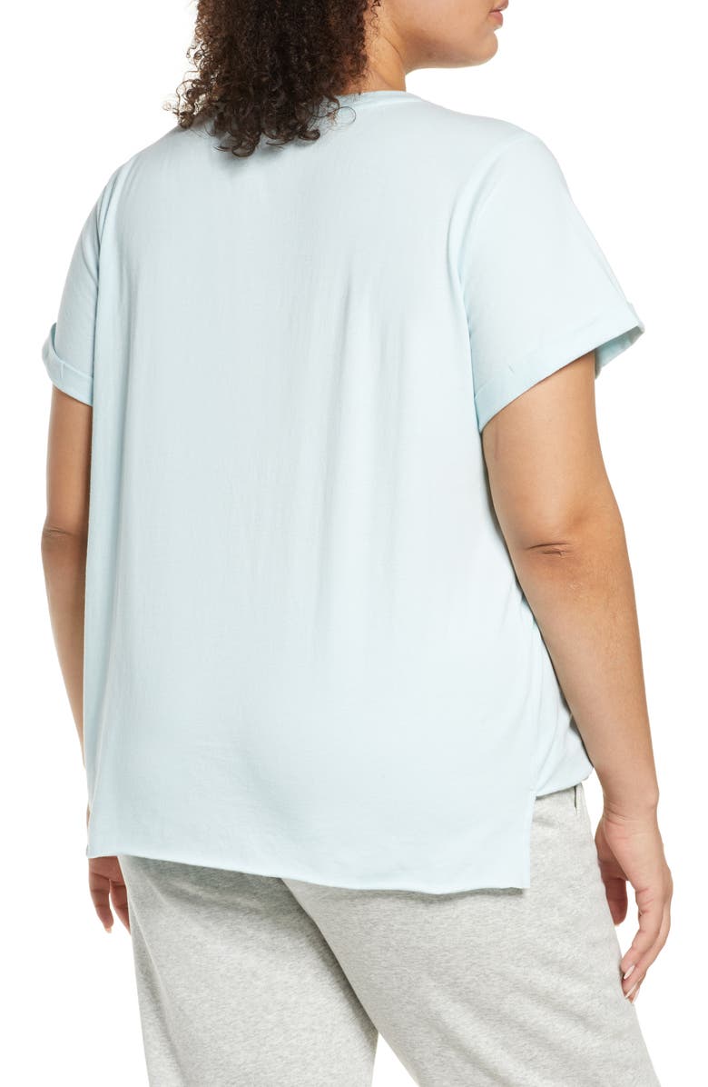 Zella Twist Hem T-Shirt, Alternate, color, 