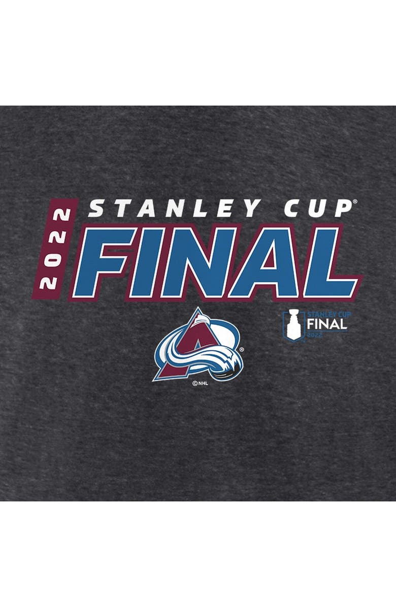 FANATICS Women's Fanatics Branded Heathered Charcoal Colorado Avalanche 2022 Stanley Cup Final Own Goal Roster V-Neck T-Shirt, Alternate, color, 