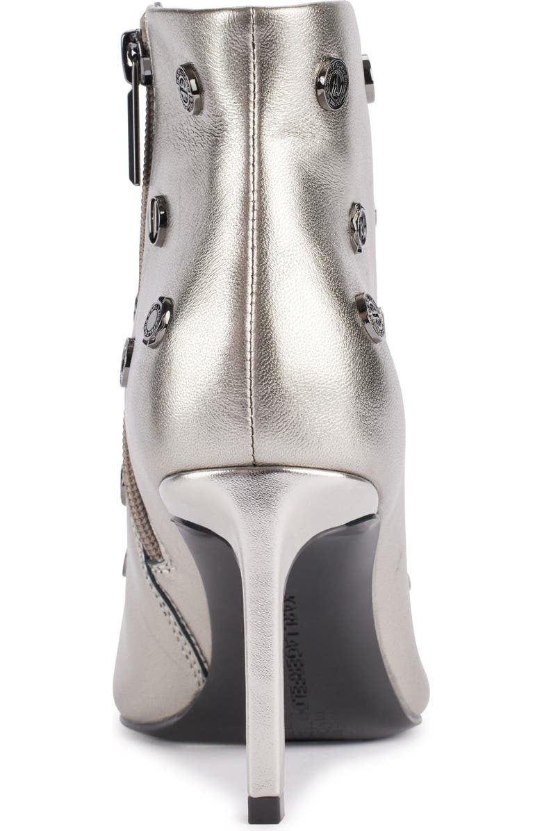 KARL LAGERFELD PARIS Saina Metallic Bootie, Alternate, color,