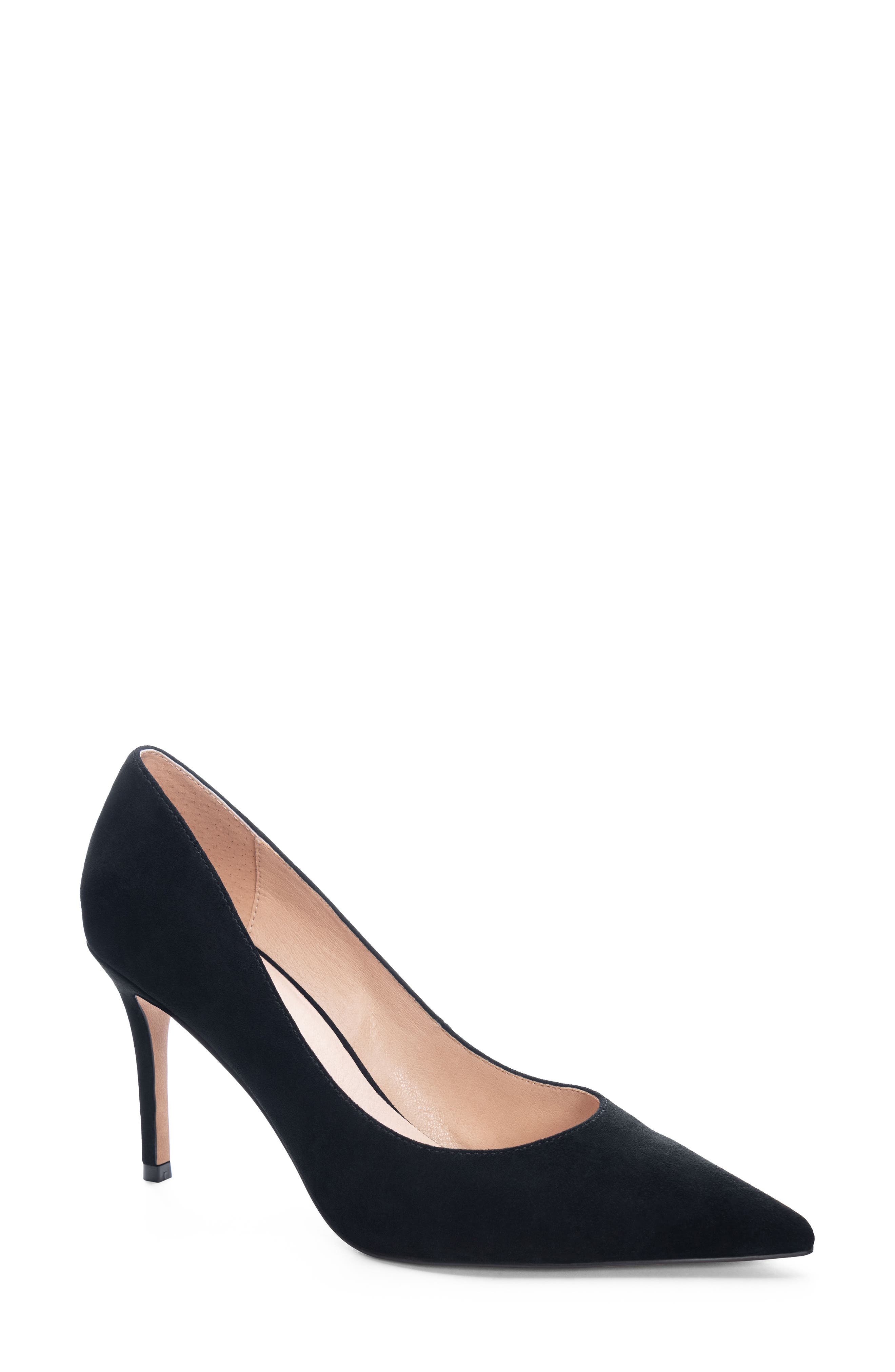Rafee Liquid Patent Pointed Toe Pump, Main, color, BLACK