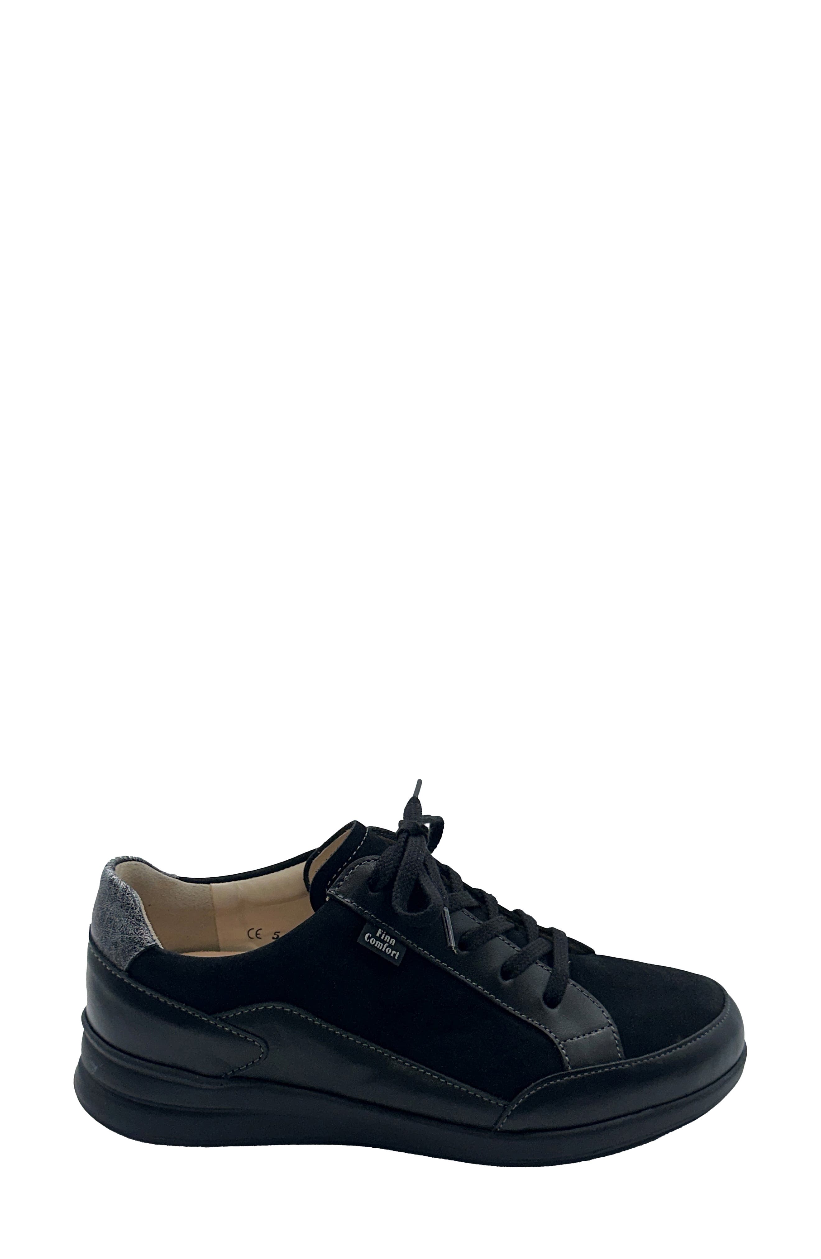 Finn Comfort Prato Sneaker, Alternate, color, Black / Platinum