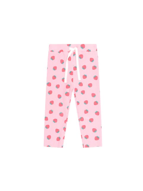 Strawberry Print Rib Legging