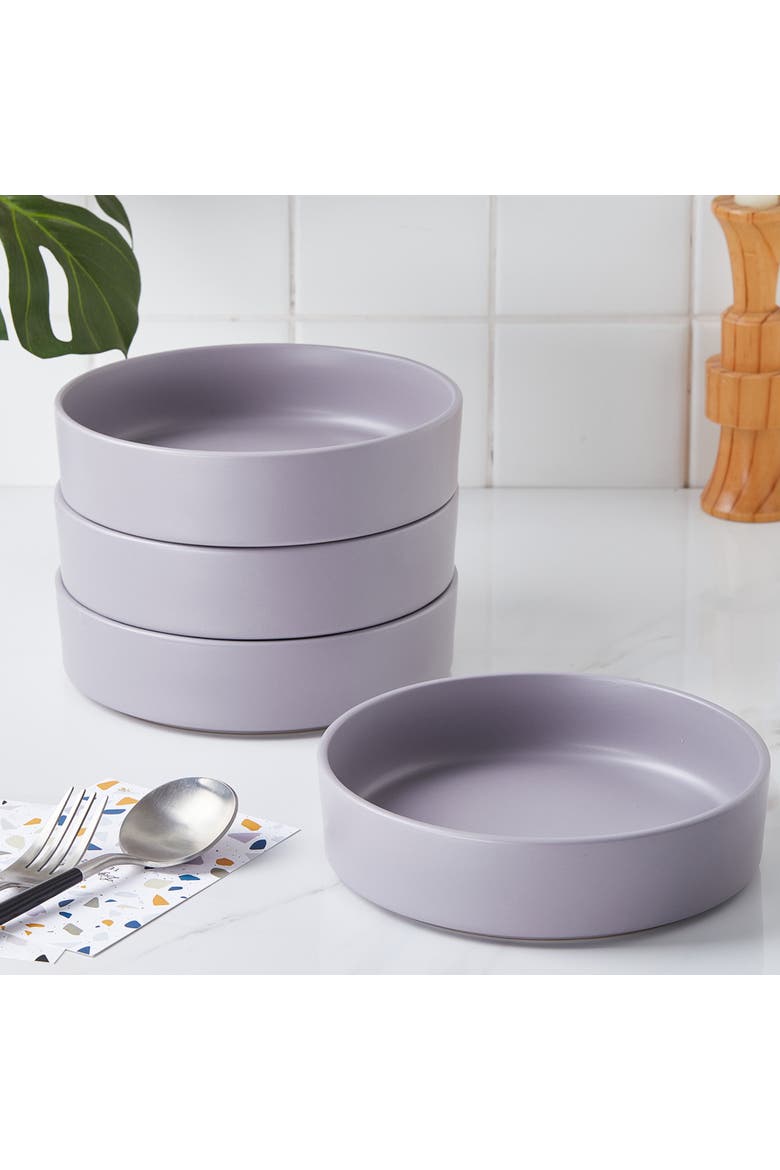 Cleo Stoneware 32-Piece Dinnerware Set, Alternate, color, Light Gray
