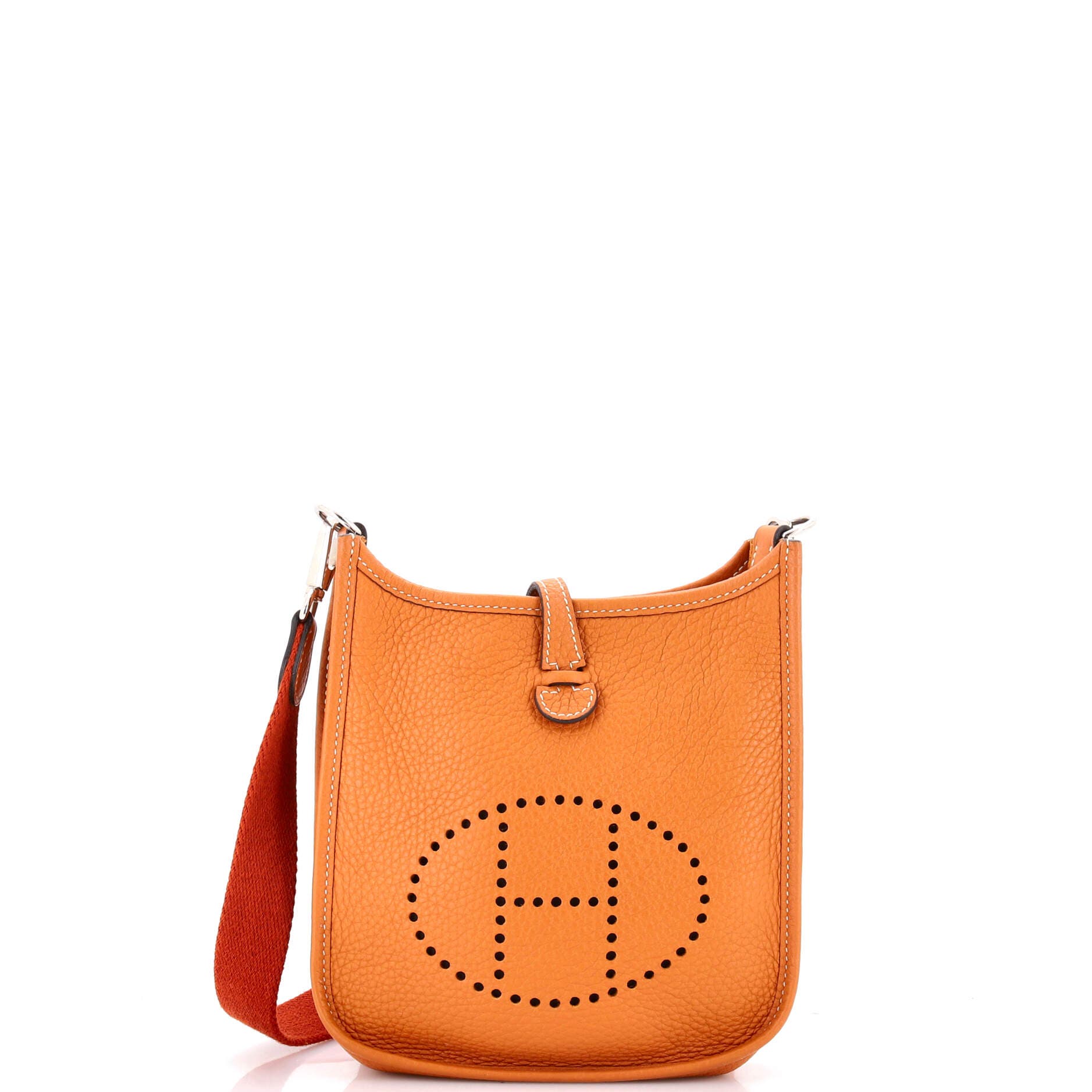 Pre-Owned Hermes Evelyne Bag Gen III Clemence TPM, Main, color, Toffee