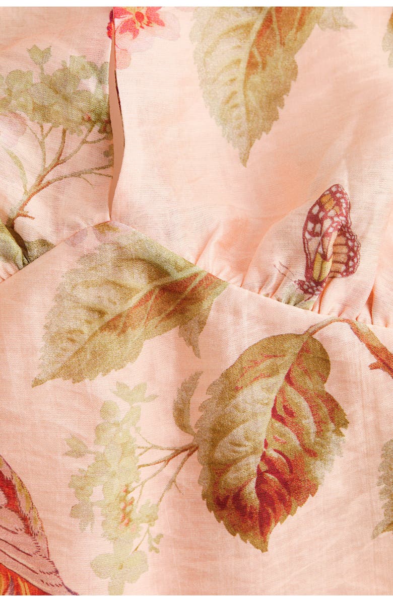 H&M Printed Halterneck Top, Alternate, color, Light Pink/Floral