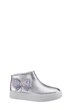 NINA Girls' CERA Pump Bambina – Pelle Color Perla – Suola Flessibile – Taglia 5 M US Big Kid