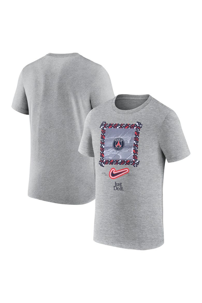 Men's Nike Heather Gray Paris Saint-Germain DNA T-Shirt, Main, color, Heather Gray