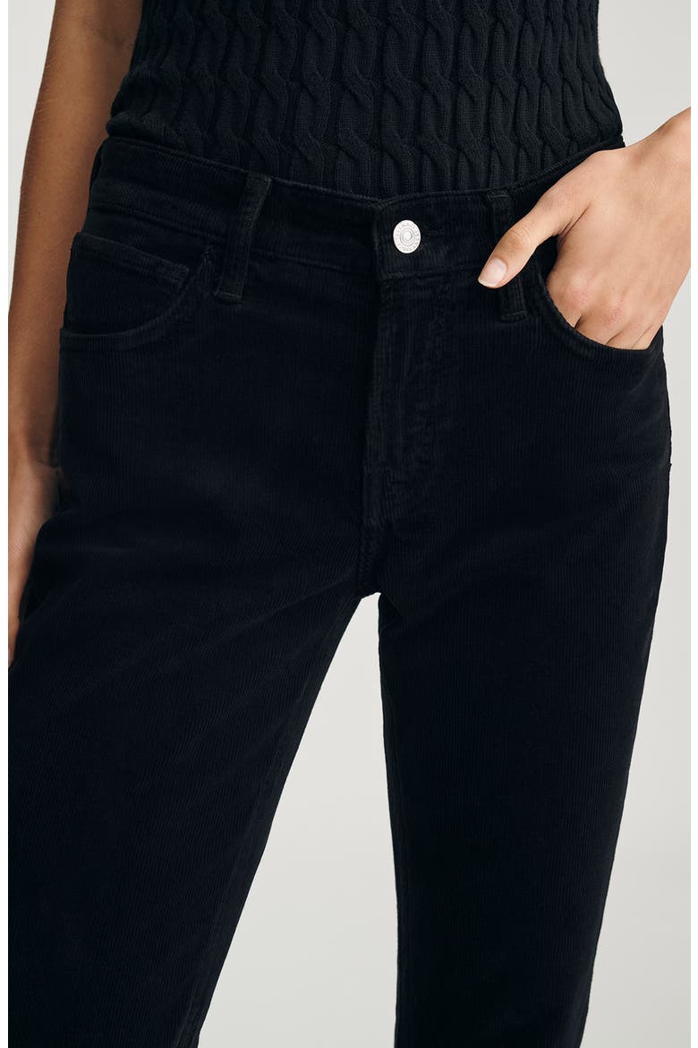 Molly Mid Rise Corduroy Bootcut Jeans, Alternate, color, BLACK CORD