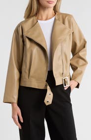 AREA STARS Fara Faux Leather Jacket
